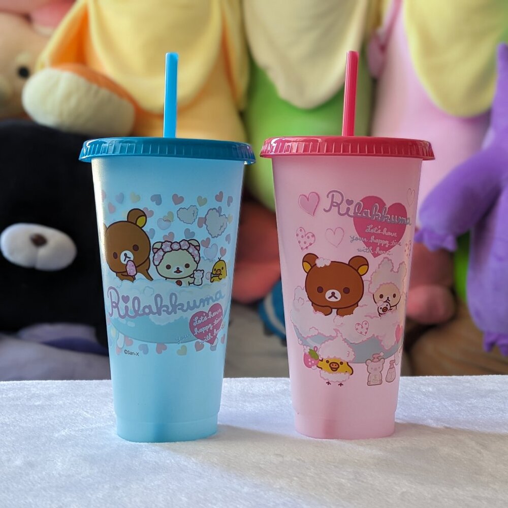 Round 1 Exclusive Rilakkuma Color Changing Cups (Set of 2)
